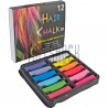 Цветные мелки для волос Hair Chalk, 12 штук