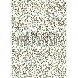 Ткань самоклеящаяся «плетущиеся розы на светло-жёлтом фоне», 21 x 29.5 см, Schreiber