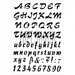 Трафарет многоразовый «Алфавит английский и цифры №3», 21 x 31 см, Meyco