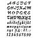 Трафарет многоразовый «Алфавит английский и цифры №3», 21 x 31 см, Meyco