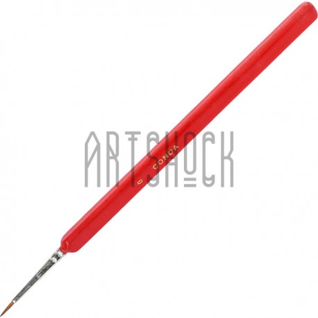 Кисть колонок Best Red, круглая №0, CONDA