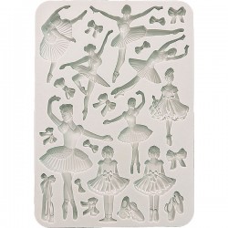 Силиконовый молд «Балерины», 14.8 x 21 см, Stamperia