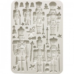 Силиконовый молд «Солдаты-Щелкунчики», 14.8 x 21 см, Stamperia