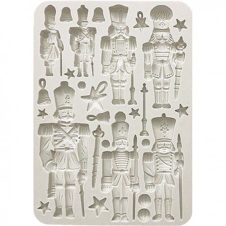 Силиконовый молд «Солдаты-Щелкунчики», 14.8 x 21 см, Stamperia