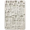 Силиконовый молд «Солдаты-Щелкунчики», 14.8 x 21 см, Stamperia