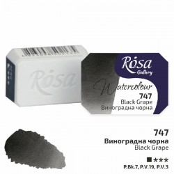 Краска акварельная, виноградная черная, 2.5 мл, Rosa Gallery