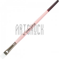 Кисть синтетическая Pink, плоская, №10, CONDA