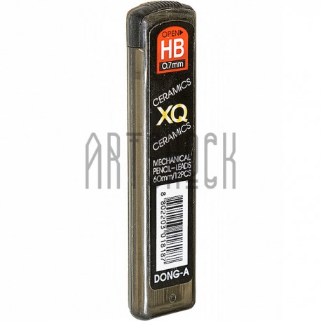 Стержни (грифели) XQ для механического карандаша Ø0.7 мм., HB, DONG-A