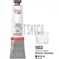 Краска масляная, белила титановые, 45 мл, Rosa Studio
