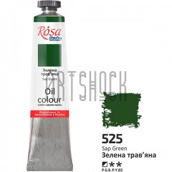 Краска масляная, зеленая травяная, 45 мл, Rosa Studio