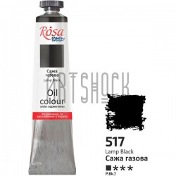 Краска масляная, сажа газовая, 45 мл, Rosa Studio