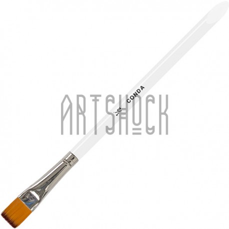Кисть синтетическая Crystal, плоская, ½″, CONDA