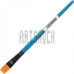Кисть синтетическая Shine Blue, плоская, №12, CONDA