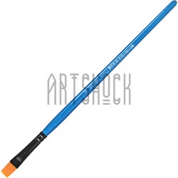 Кисть синтетическая Shine Blue, плоская, №6, REGINA