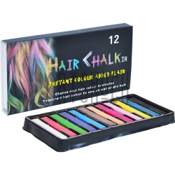 Цветные мелки для волос Hair Chalk, 12 штук