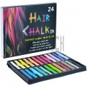 Цветные мелки для волос Hair Chalk, 24 штуки