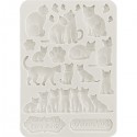 Силиконовый молд «Коты и бабочки», 14.8 x 21 см, Stamperia