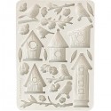 Силиконовый молд «Скворечники и птички», 14.8 x 21 см, Stamperia