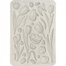 Силиконовый молд «Тюльпаны», 14.8 x 21 см, Stamperia