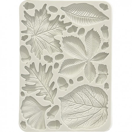 Силиконовый молд «Листья и жёлуди», 14.8 x 21 см, Stamperia