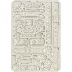 Силиконовый молд «Ремни и ручки», 14.8 x 21 см, Stamperia