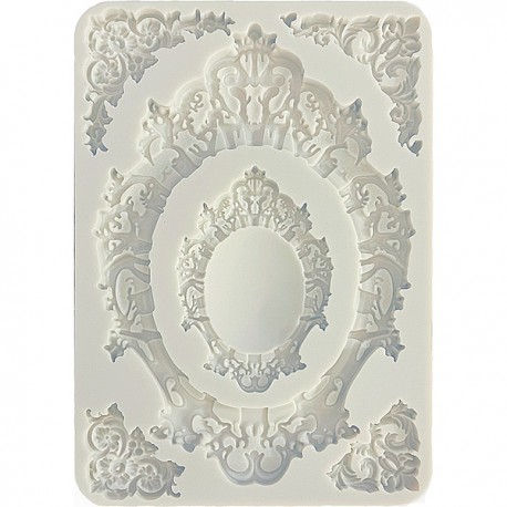 Силиконовый молд «Рамки и уголки», 14.8 x 21 см, Stamperia