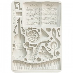 Силиконовый молд «Music», 14.8 x 21 см, Stamperia