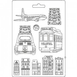 Пластиковый молд «Travel», 21 x 29.5 см, Stamperia