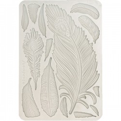 Силиконовый молд «Перья», 14.8 x 21 см, Stamperia