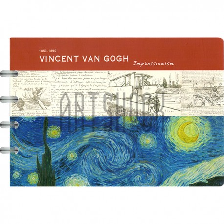Скетчпад для рисования «Vincent Van Gogh», 21 x 14.6 см, 30 листов