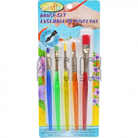 Набор синтетических кистей, 5 штук, Craft