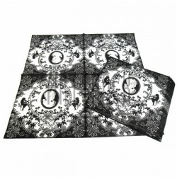 Салфетка для декупажа «Чёрно-белая камея», 33 x 33 см, REGINA