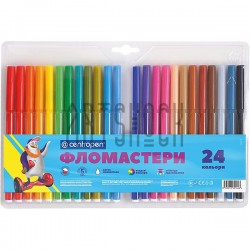 Набор фломастеров для рисования, 24 цвета, Centropen