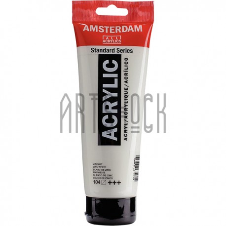 Краска акриловая Amsterdam Standard Series, белила цинковые, 250 мл, Royal Talens