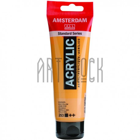 Краска акриловая Amsterdam Standard Series, золотисто-желтая, 120 мл, Royal Talens