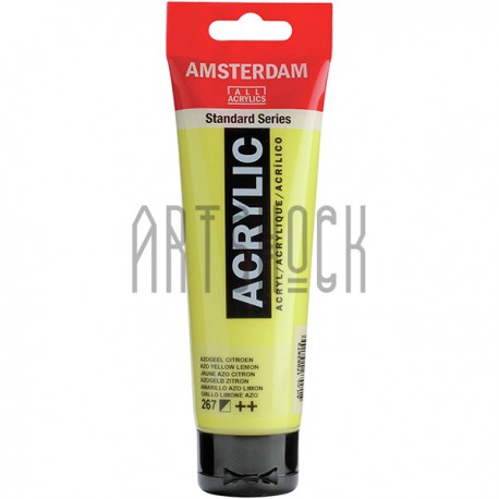 Краска акриловая Amsterdam Standard Series, азо желтая лимонная, 120 мл, Royal Talens