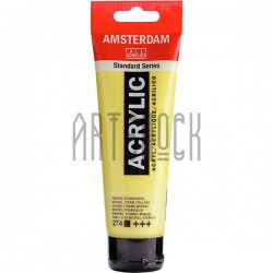 Краска акриловая Amsterdam Standard Series, желтая никель-титановая, 120 мл, Royal Talens