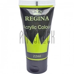 Краска акриловая, Желто-зеленая / Yellowish Green, 22 мл, REGINA