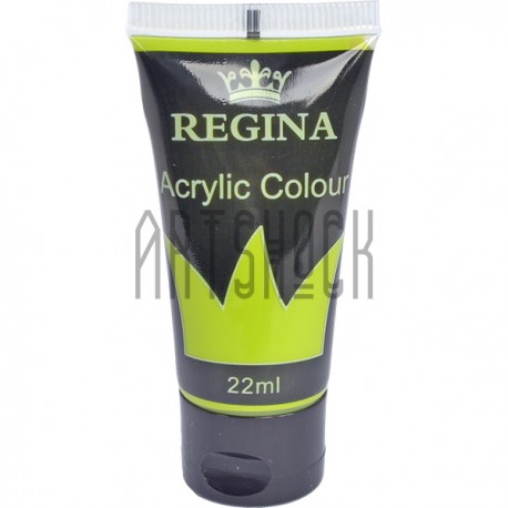 Краска акриловая, Желто-зеленая / Yellowish Green, 22 мл, REGINA