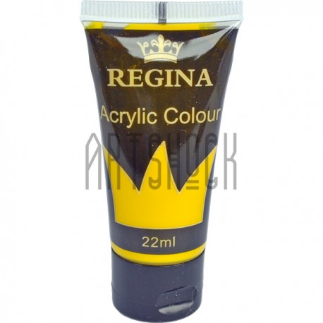 Краска акриловая, Желтая бледная / Yellow Pale, 22 мл, REGINA