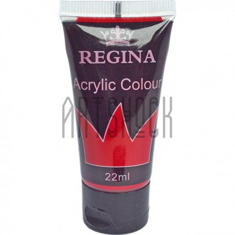 Краска акриловая, Красно-малиновая / Crimson Red, 22 мл, REGINA