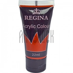 Краска художественная акриловая, Красная светлая / Light Red, 22 мл., REGINA