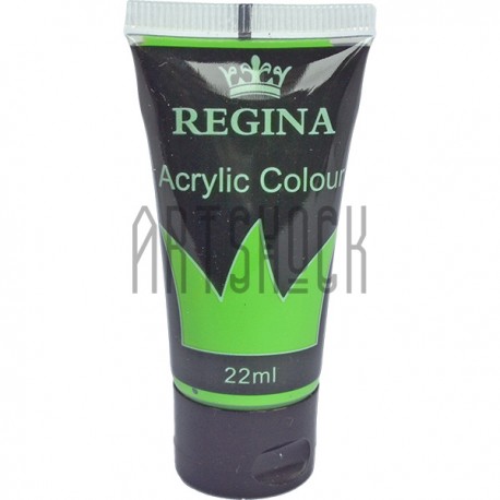 Краска акриловая, Зеленая бледная / Green Pale, 22 мл, REGINA