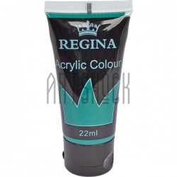 Краска акриловая, Зеленая ФЦ / Phthalocyanine Green, 22 мл, REGINA