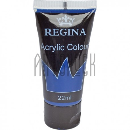 Краска акриловая, Синяя ФЦ / Phthalocyanine Blue, 22 мл, REGINA