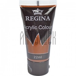Краска акриловая, Умбра жженая / Burnt Umber, 22 мл, REGINA