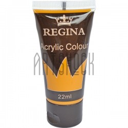 Краска акриловая, Сиена / Raw Sienna, 22 мл, REGINA
