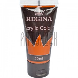 Краска акриловая, Сиена жженая / Burnt Sienna, 22 мл, REGINA