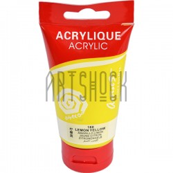 Краска акриловая, Лимонная / Lemon Yellow, 75 мл, Sheloi