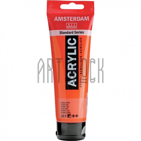 Краска акриловая Amsterdam Standard Series, киноварь (вермилион), 120 мл, Royal Talens